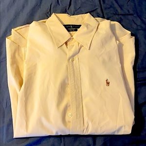 Tan polo dress shirt